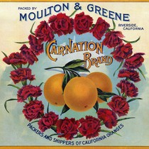 thumbnail image 2 of Pomona Morning Glory Flowers #3 Orange Citrus Fruit Crate Box Label Art Print – USA Made 2 of 4
