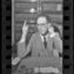 Judge Harry Sewell at his desk, Los Angeles, 1934 — Calisphere