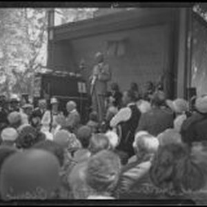 Samuel Shortridge, California Senator from Iowa, speaking at the annual ...