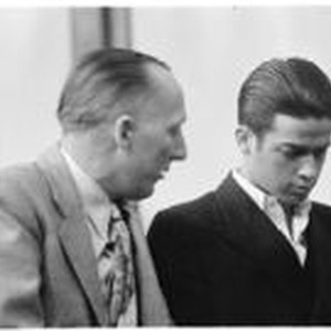 Louis Rude Payne and Dist. Atty. Buron Fitts at Payne's inquest for the ...