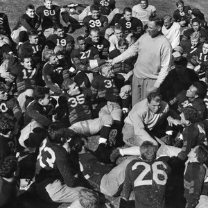 Coach Spaulding talks to his team — Calisphere