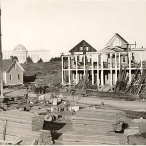 [Wrecking of old barracks at Fort Miley] — Calisphere