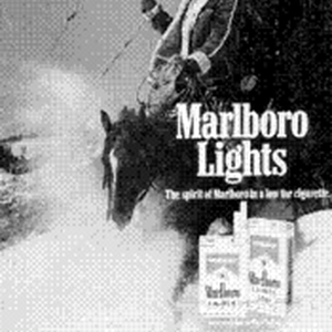 Marlboro Lights のぼり 布 Marlboro Lights — Calisphere