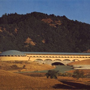 Administration Building upon completion in 1962, at the Frank Lloyd ...