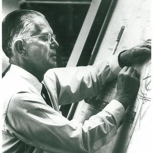 Henry Dreyfuss Working in South Pasadena Studio — Calisphere