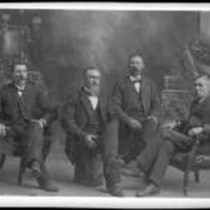 Four sons of Edward Ground, who traveled with the Butler Train in 1853 ...