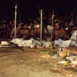Theyyam festival - Pulluvan Sarpam thullal ritual enactment ...