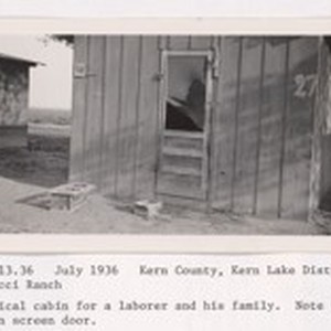 July, 1936, Kern County, Kern Lake District. Banducci Ranch. A typical ...