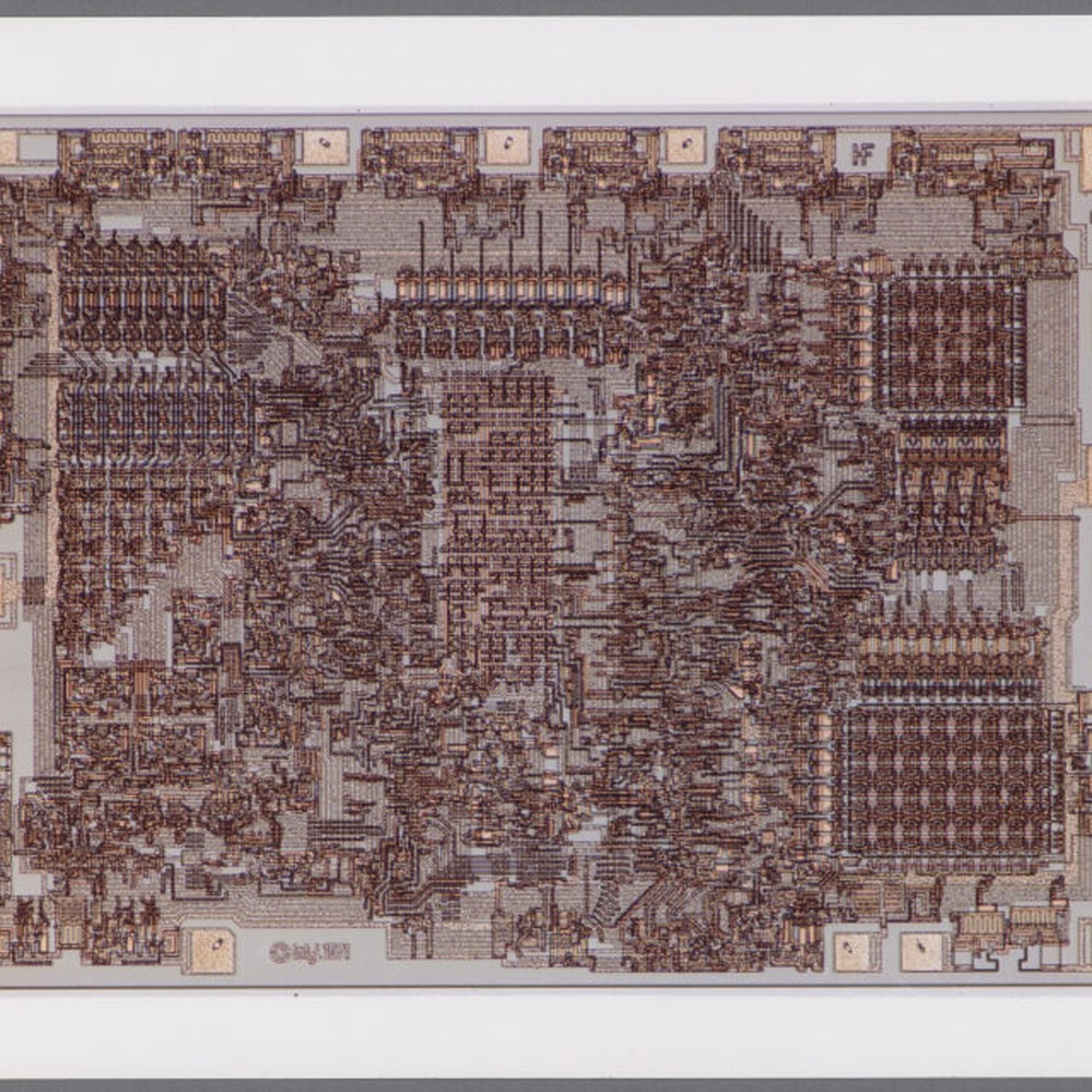 Intel® 8008 Microprocessor Die, 1972 — Calisphere