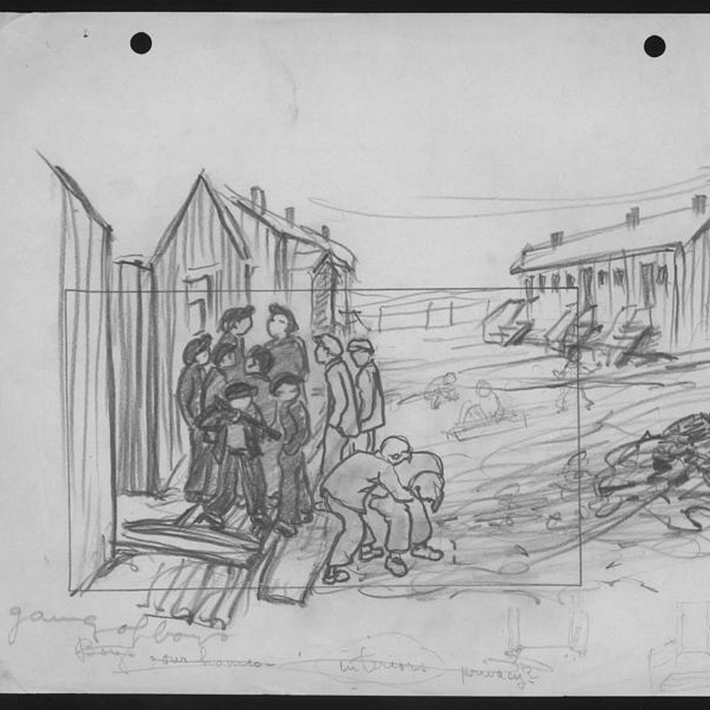 A gang of boys — Calisphere