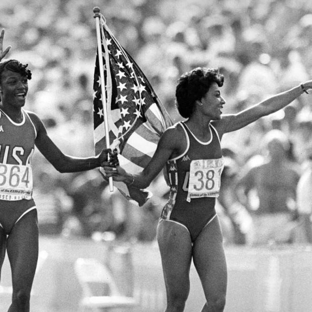 アンリ:都市,メトロポリス・パリ アンリ(PROG) Women's 200 meters, 1984 Olympics — Calisphere