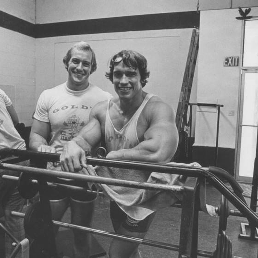 Arnold Schwarzenegger and Ken Sprague — Calisphere, image size:999x999