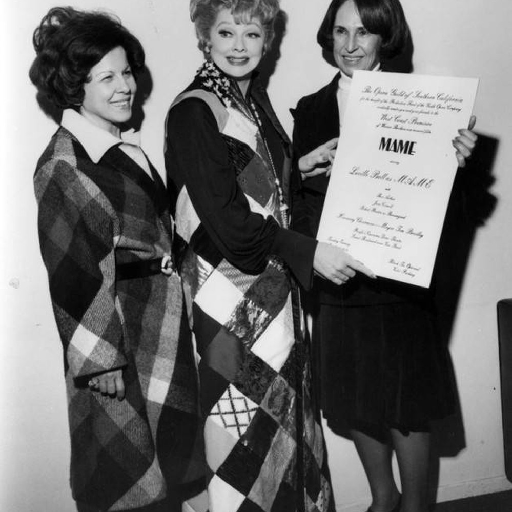 Lucille Ball with Mame poster — Calisphere