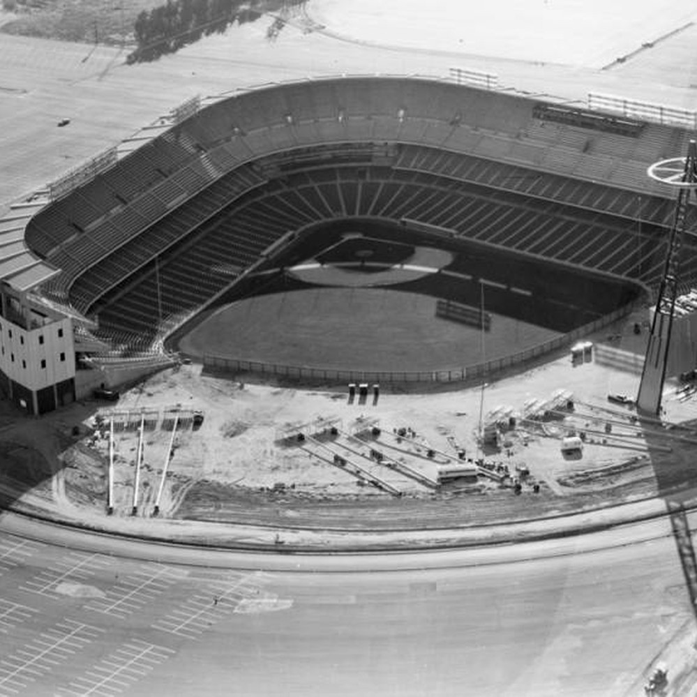 Construction of Angel Stadium — Calisphere
