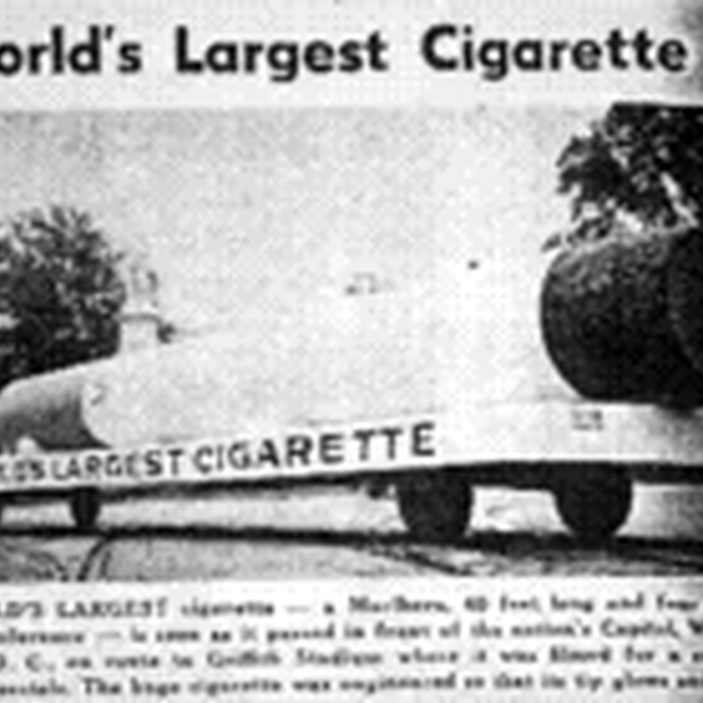 large cigarette WORLD'S LARGEST CIGARETTE — Calisphere