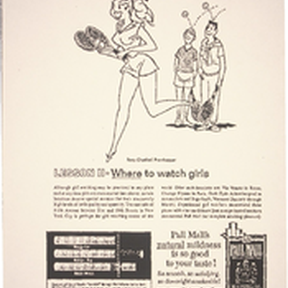 Girl Watcher's Guide Presented by Pall Mall Famous Cigarettes — Calisphere