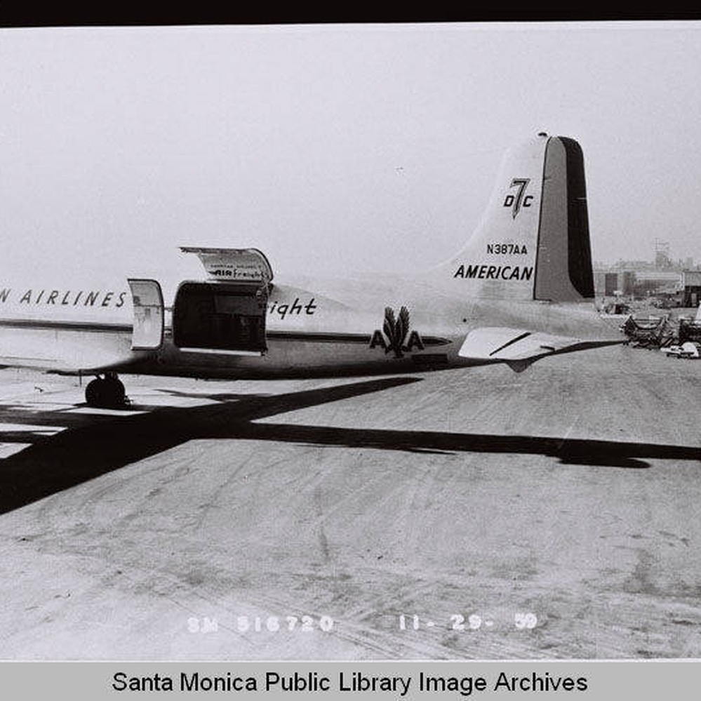 American Airlines Douglas Aircraft Company DC-7 with cargo door