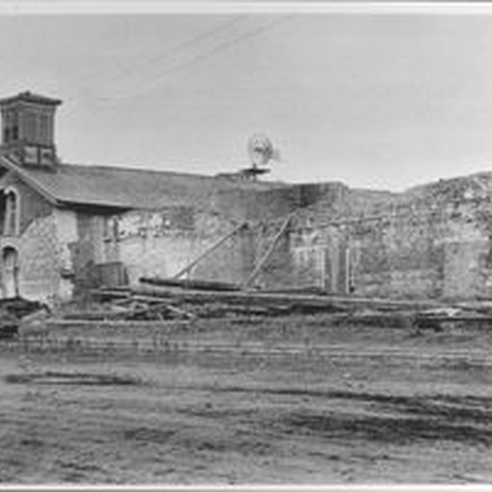 Sonoma Mission after the earthquake — Calisphere