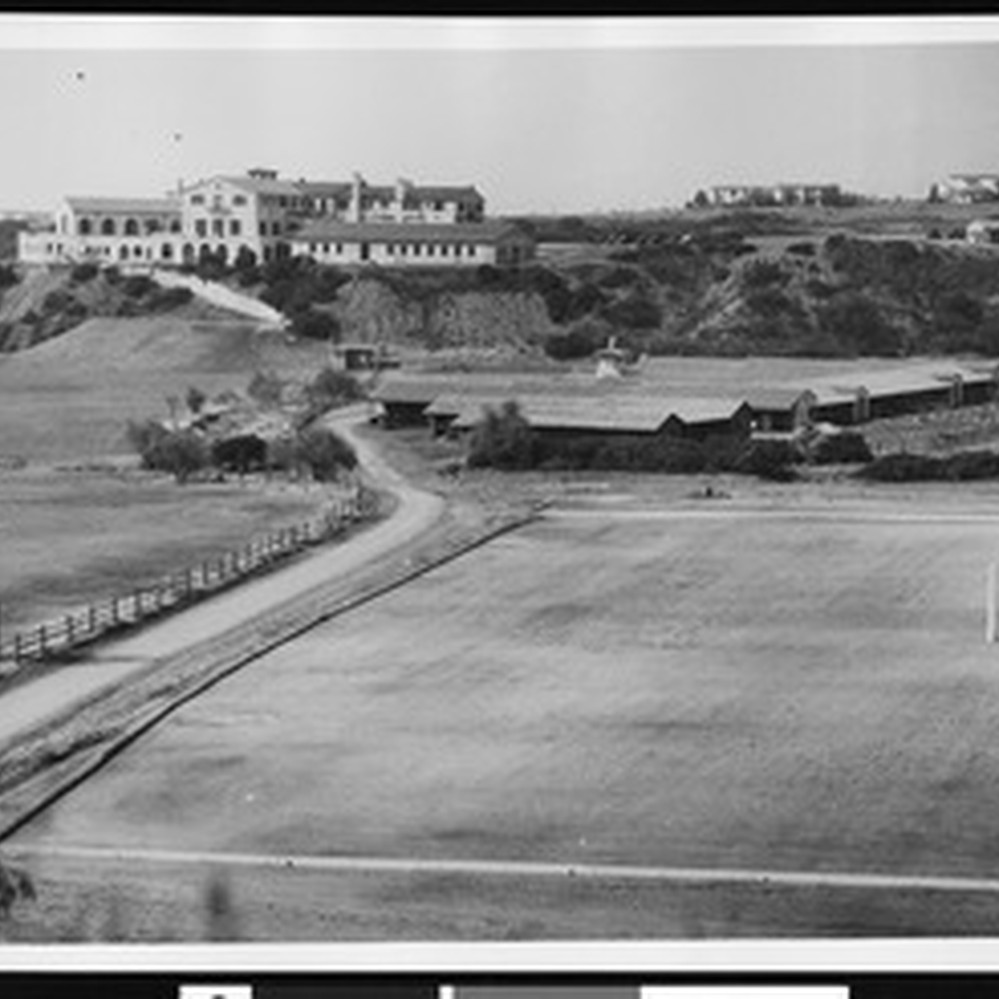 A panoramic view of the Riviera Country Club in Pacific Palisades