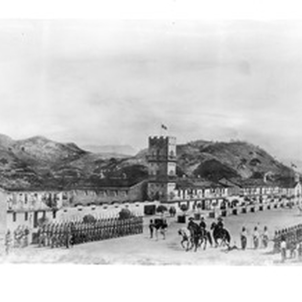 Painting of General Vallejo leading his company of soldiers through Fort  Vallejo, Sonoma, ca.1870-1880 — Calisphere