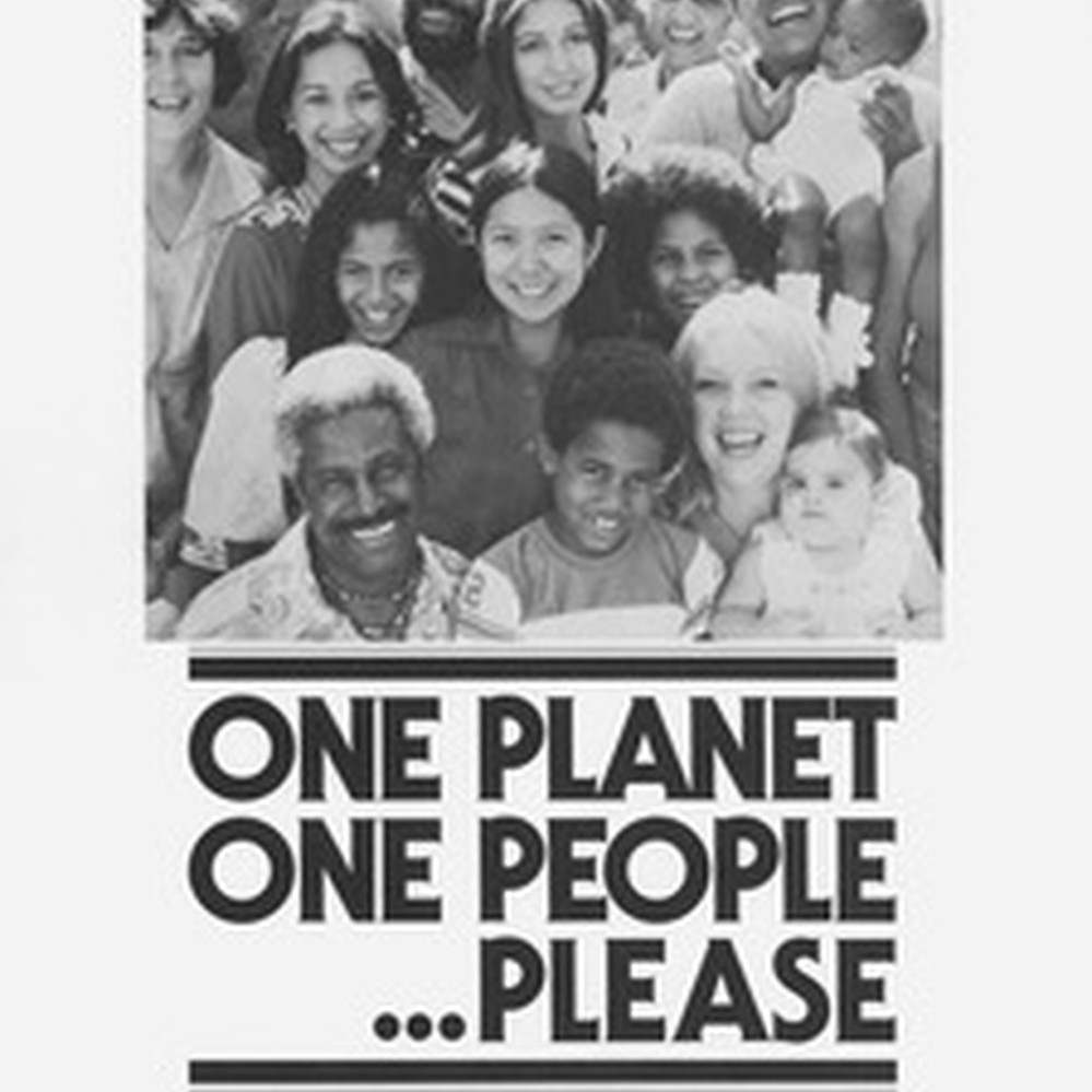 Poster, One Planet, One People, . . . Please, 1977 — Calisphere