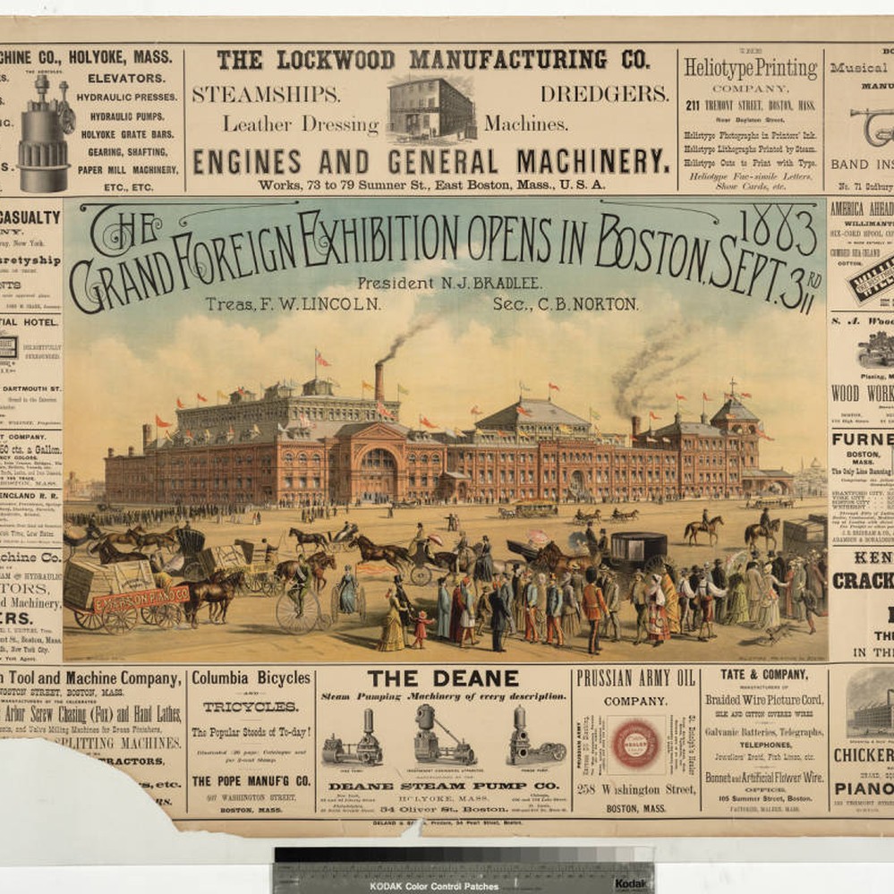 The grand foreign exhibition opens in Boston, Sept. 3rd, 1883