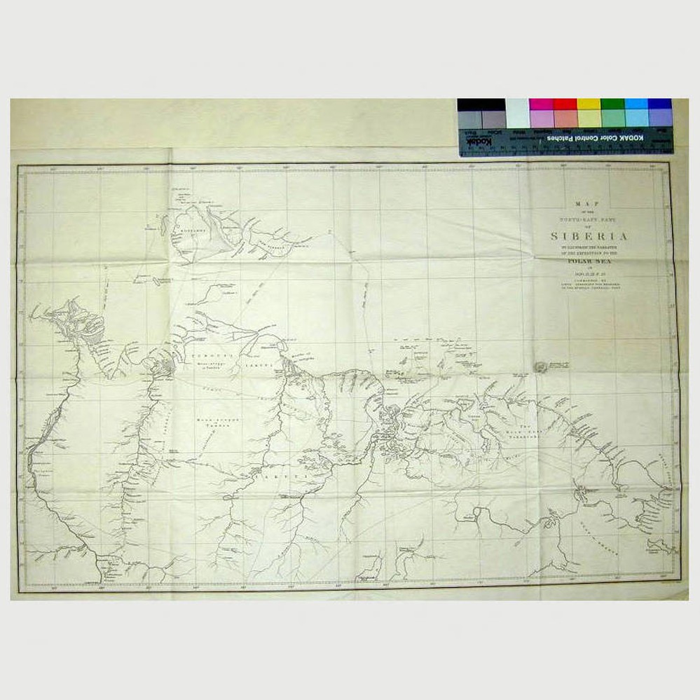 Map of the north-east part of Siberia : to illustrate the narrative of the  expedition to the Polar Sea in 1820, 21, 22 \u0026 23 commanded by Lieut.  Ferdinand Von Wrangell of the Russian Imperial Navy — Calisphere, image size:999x999