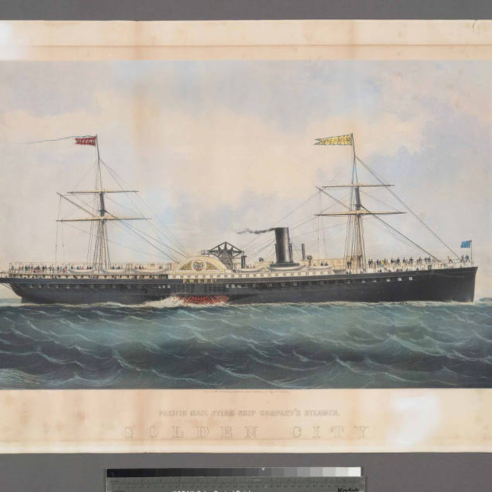 Pacific Mail Steam Ship Company's Steamer, Golden City — Calisphere