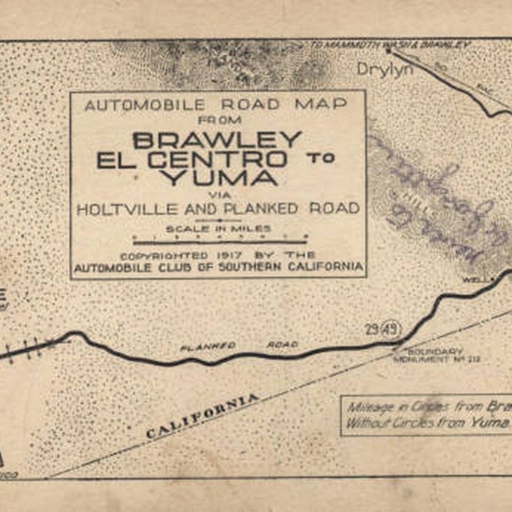 Strip Map: Brawley El Centro to Yuma — Calisphere