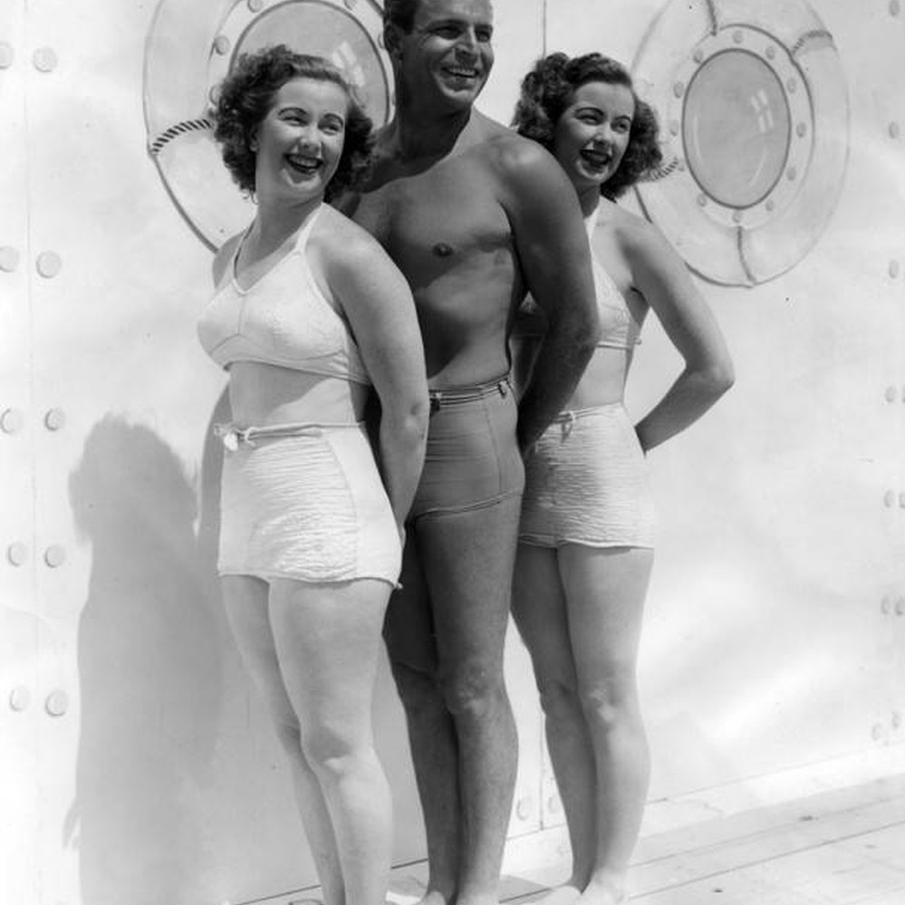 Buster Crabbe and the Hopkins Twins — Calisphere