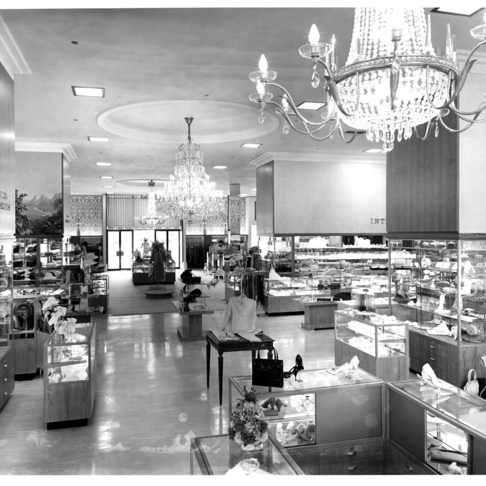 View of the I. Magnin Co. Department Store Accessories Department Calisphere