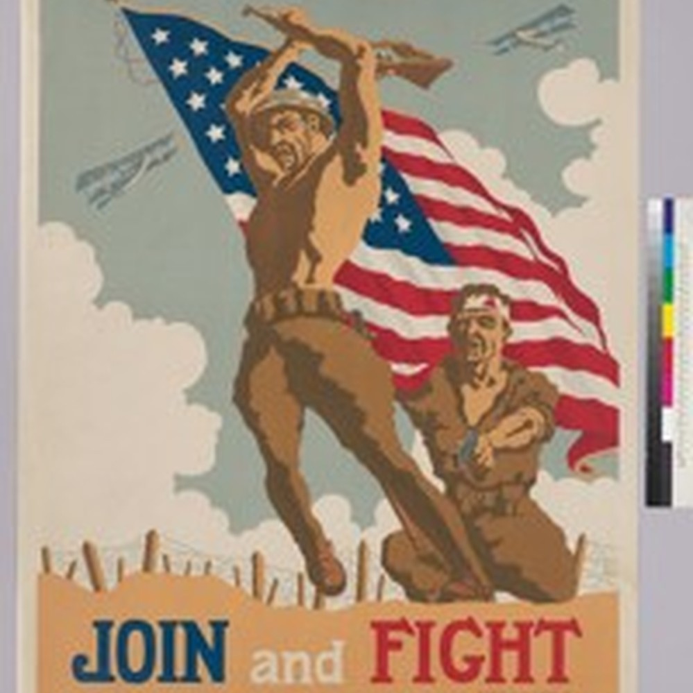 Americans!: Join and Fight: U.S.(address) Army — Calisphere, image size:999x999