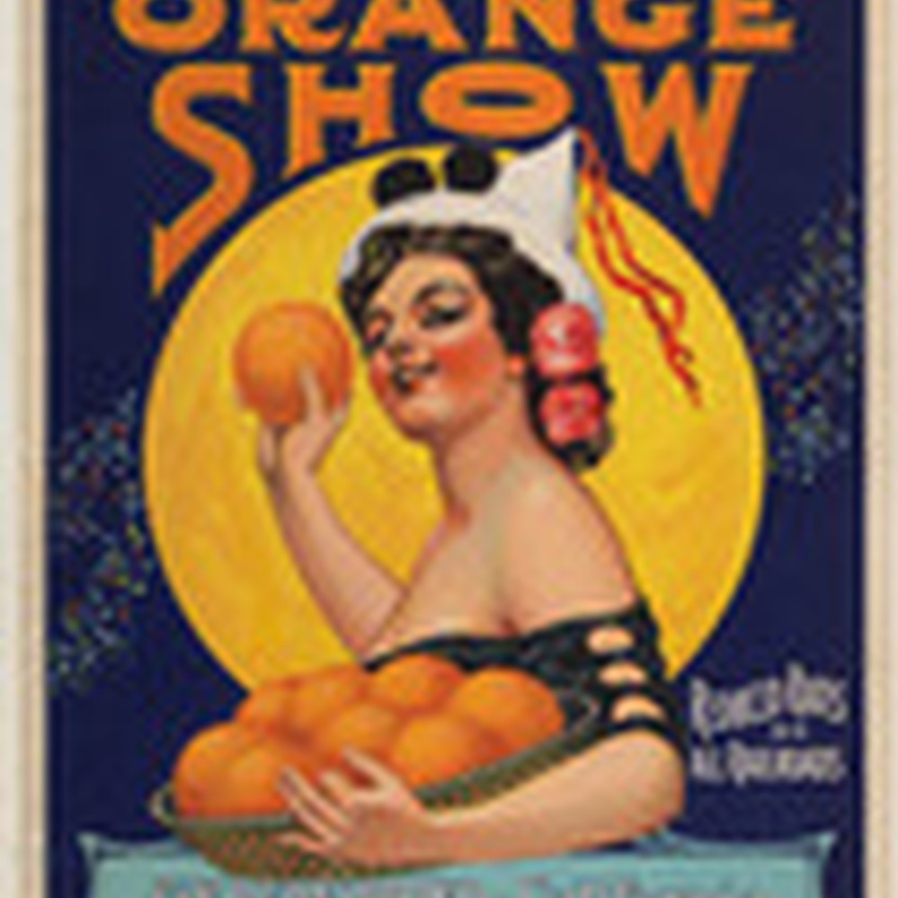 1918 8th National Orange Show San Bernardino California Advertisement Poster 