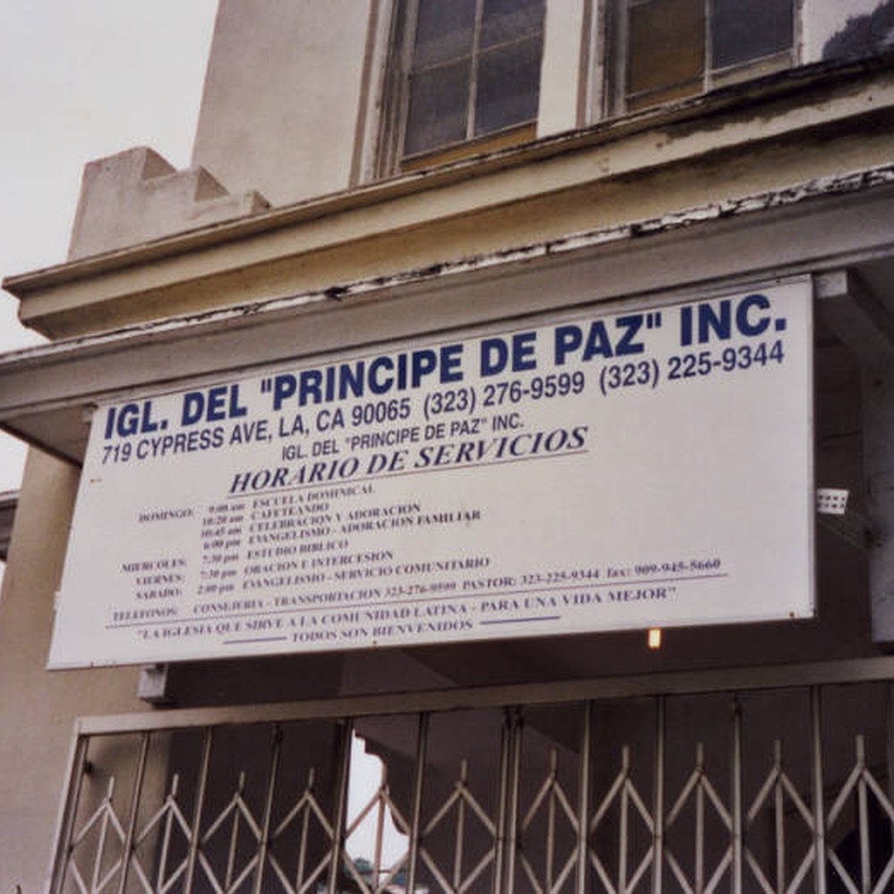 Iglesia del Principe de Paz banner — Calisphere