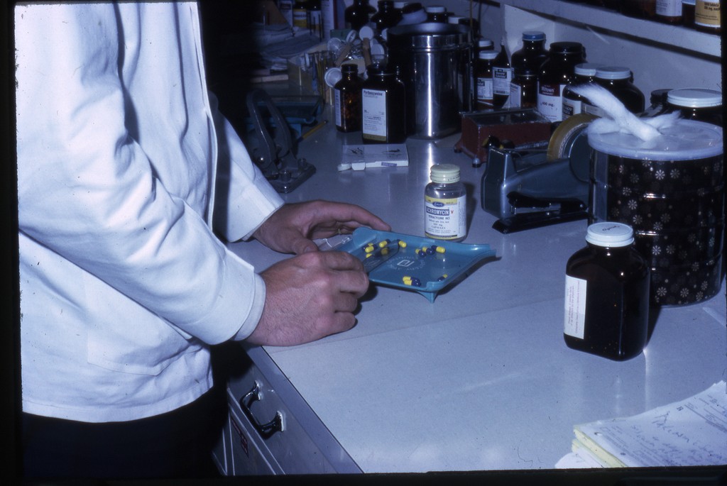 Counting tablets with Abbott tray — Calisphere