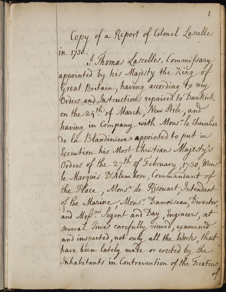 Papers relative to Dunkirk in the years 1730, 1753 & 1763: together ...