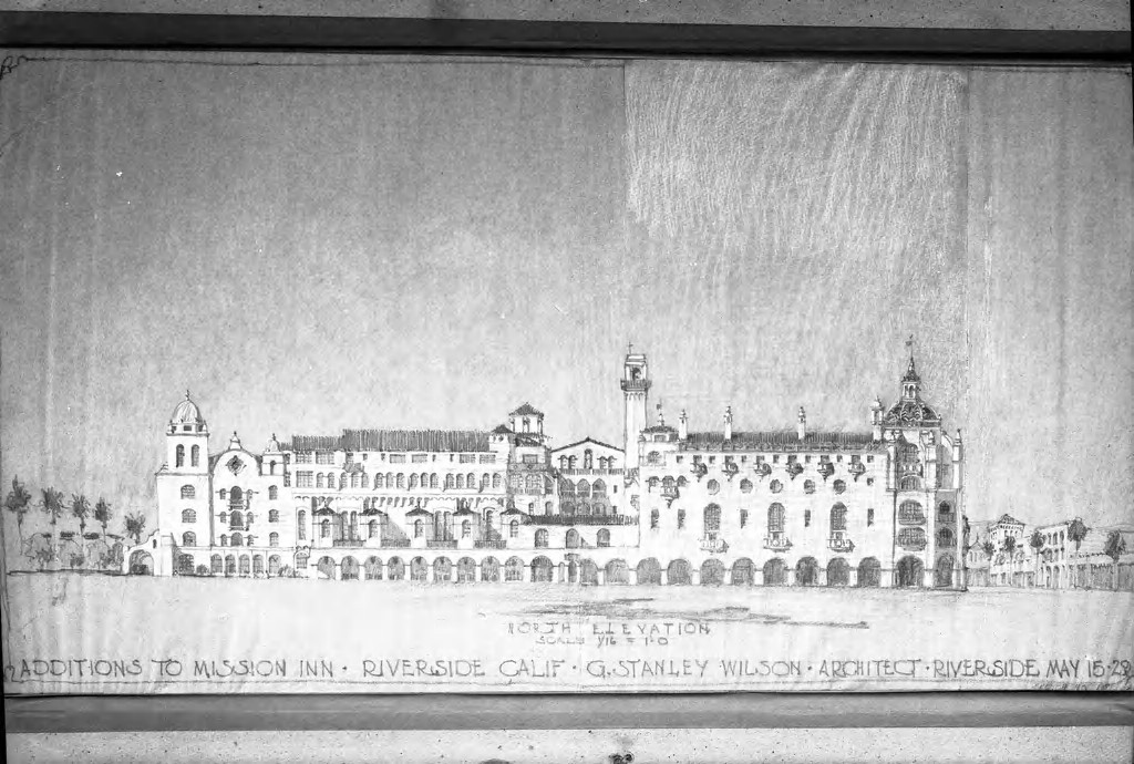 Mission Inn Riverside Drawings Architectural drawing, Mission Inn — Calisphere